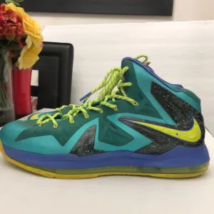 NIKE AIR LEBRON JAMES 10 ELITE MIAMI DADE BASKETBALL SNEAKERS MENS SIZE 15
