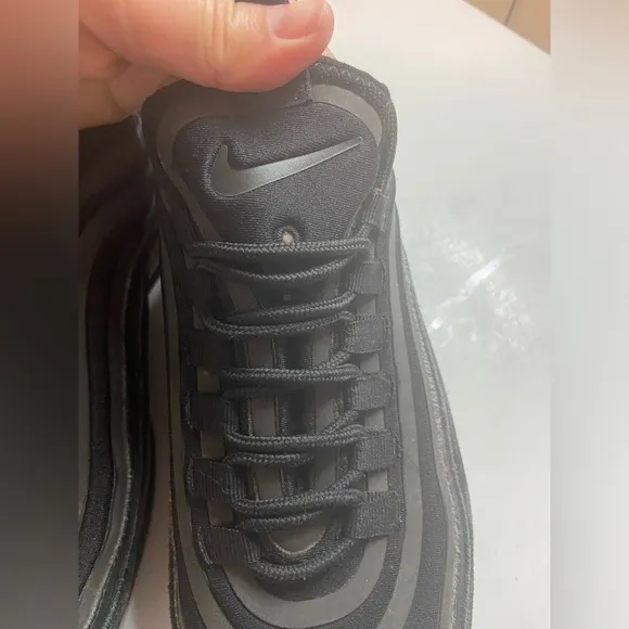 Nike Air Max 97 Ultra 17 SE Triple Black Sz 8 Sneakers Shoes GUC 924452-001