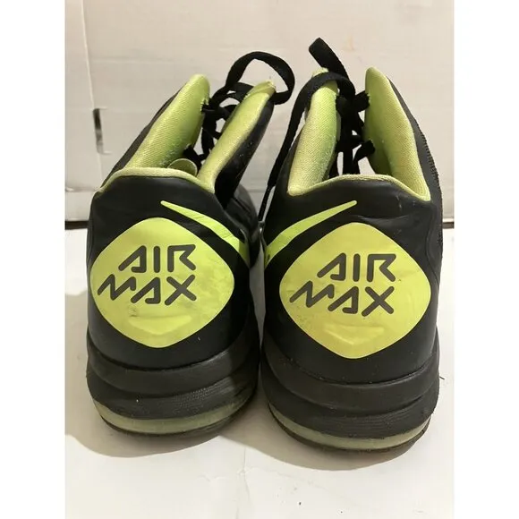 NIKE Air Max Hyper Aggressor 524851 Men's Size 12 Black Neon Yellow Sneaker shoe