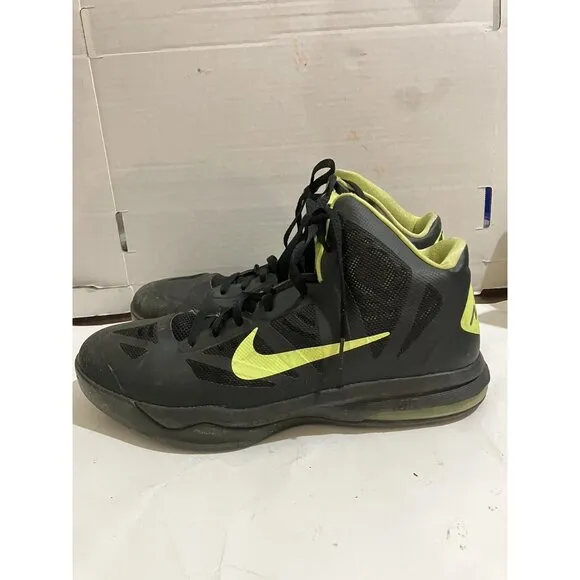 NIKE Air Max Hyper Aggressor 524851 Men's Size 12 Black Neon Yellow Sneaker shoe