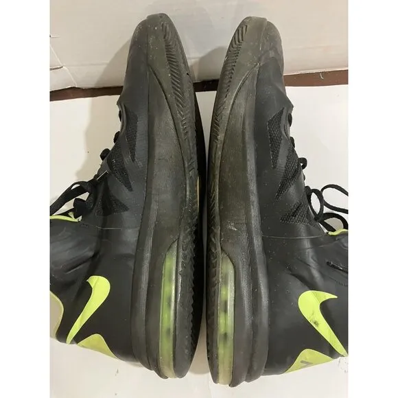 NIKE Air Max Hyper Aggressor 524851 Men's Size 12 Black Neon Yellow Sneaker shoe