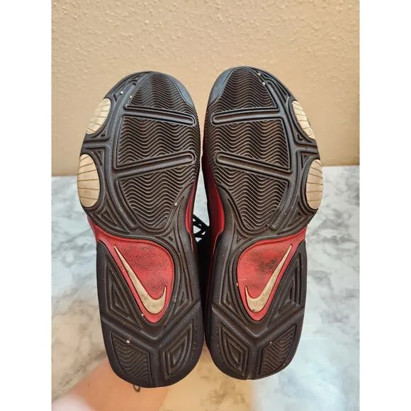 Nike Air Max Wavy Low Men's Red Black Leather Basketball Sneakers Shoes Size 11