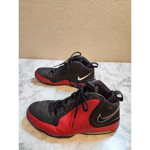 Nike Air Max Wavy Low Men's Red Black Leather Basketball Sneakers Shoes Size 11