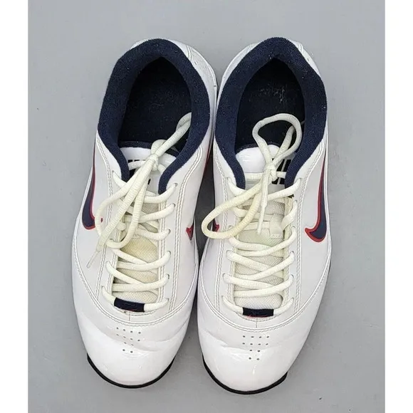Nike Air Max’s Turnaround Low Basketball Sneakers White/Blue/Red Men's Size 8