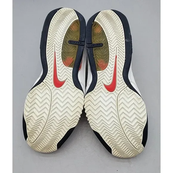 Nike Air Max’s Turnaround Low Basketball Sneakers White/Blue/Red Men's Size 8