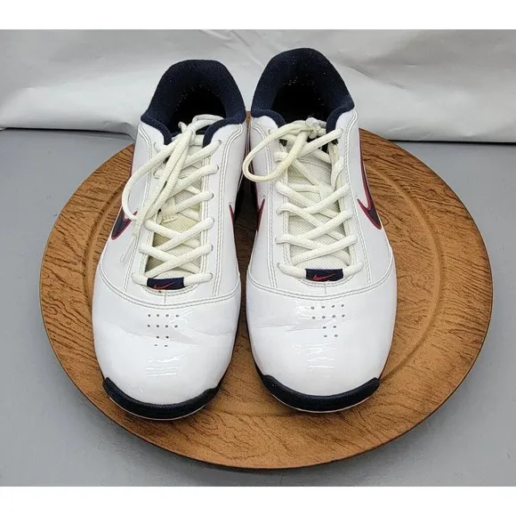 Nike Air Max’s Turnaround Low Basketball Sneakers White/Blue/Red Men's Size 8