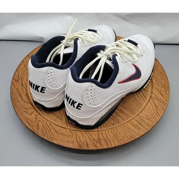 Nike Air Max’s Turnaround Low Basketball Sneakers White/Blue/Red Men's Size 8