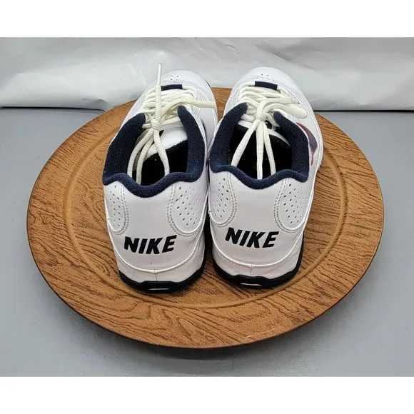 Nike Air Max’s Turnaround Low Basketball Sneakers White/Blue/Red Men's Size 8