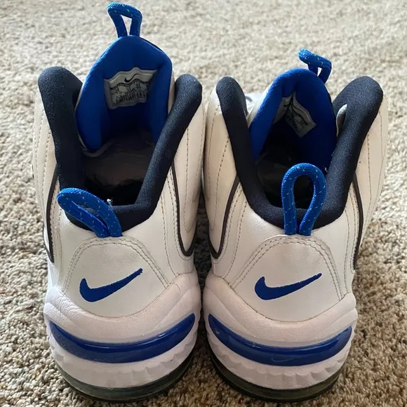 Nike Air Penny 2 ‘Home’ 2016 Men’s 12 Sneakers White/Blue 333886-100