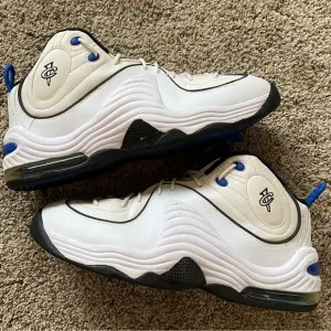 Nike Air Penny 2 ‘Home’ 2016 Men’s 12 Sneakers White/Blue 333886-100