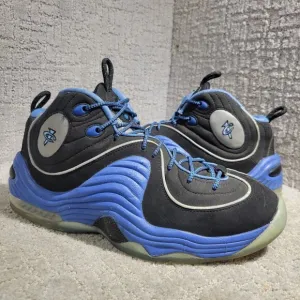 Nike Air Penny II Men's Size 9 US Black Blue Basketball Sneakers 333886-005