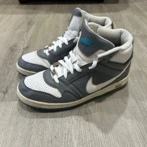 Nike Air Prestige 3 Grey White High Top Basketball Sneakers Men's Size 9.5