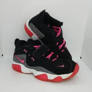 Nike Air Turf Raider Girl's Pre-owned Black/Pink Basketball Sneakers - sz. 6Y