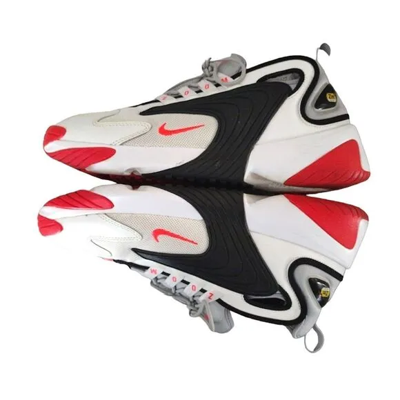 Nike Air Zoom 2000 2K White Red Basketball Sneakers Men's 10.5