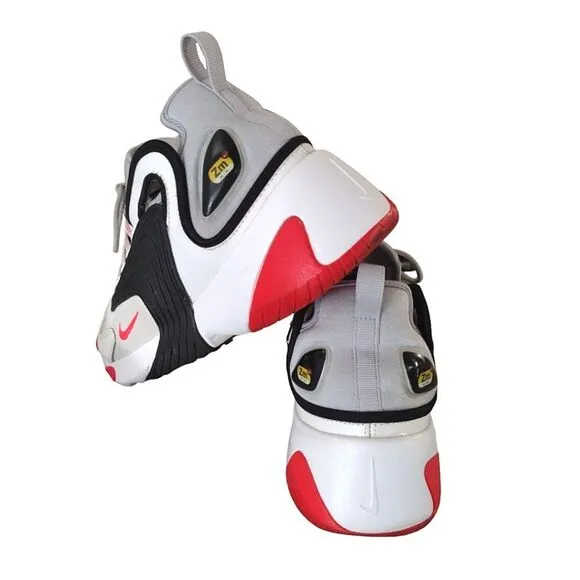 Nike Air Zoom 2000 2K White Red Basketball Sneakers Men's 10.5