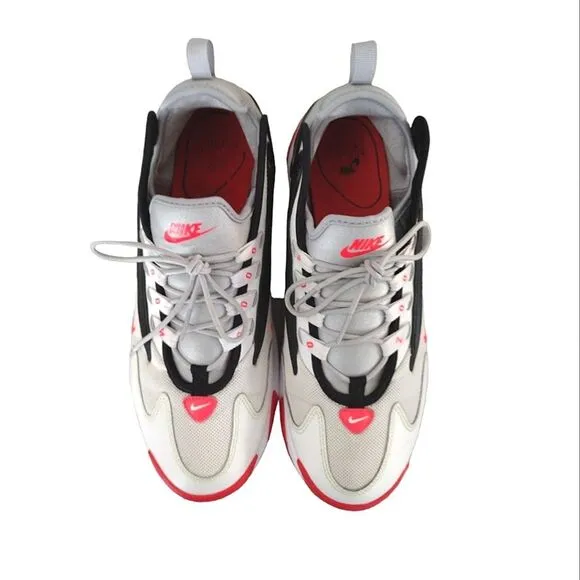 Nike Air Zoom 2000 2K White Red Basketball Sneakers Men's 10.5