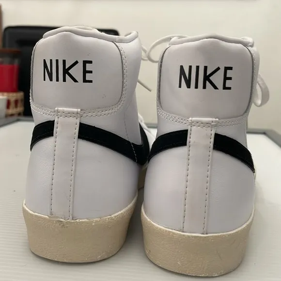 NIKE BLAZER MID 77’ VINTAGE BLACK WHITE BASKETBALL SNEAKERS MENS SIZE 13