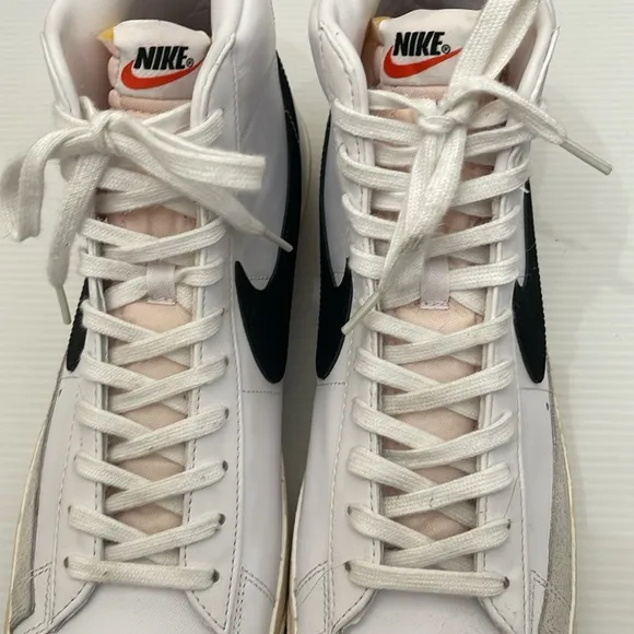 NIKE BLAZER MID 77’ VINTAGE BLACK WHITE BASKETBALL SNEAKERS MENS SIZE 13
