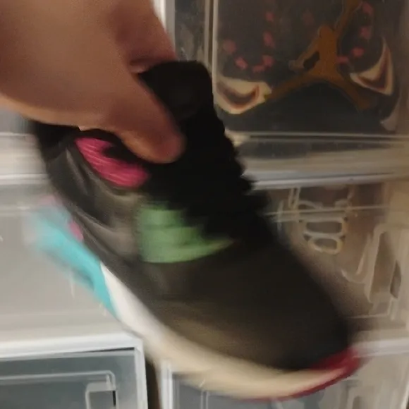 Nike Blue and Black Sneakers with Classic Silhouette