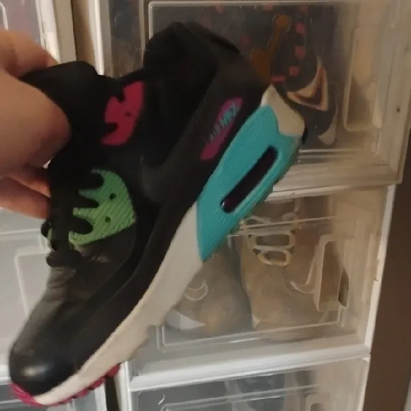Nike Blue and Black Sneakers with Classic Silhouette