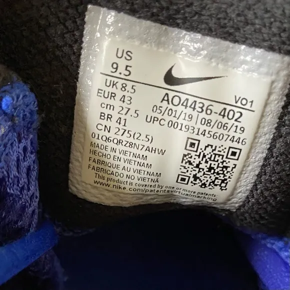 Nike Blue Black Kyrie Flytrap II Racer Blue Sneakers