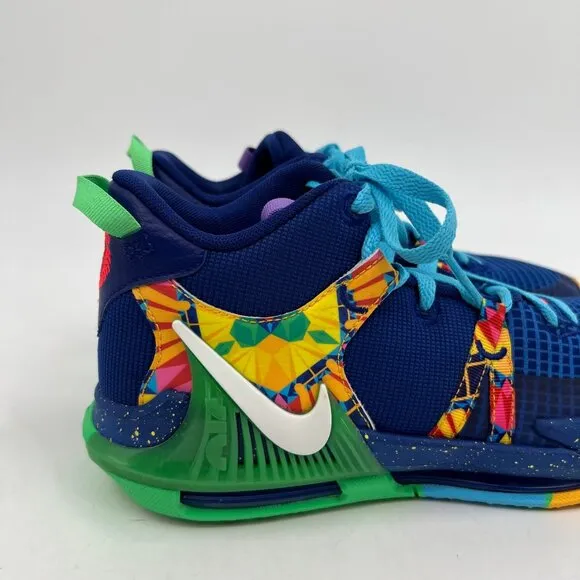 Nike Blue Green Witness 7 Basketball Sneakers | Size 6 Boys