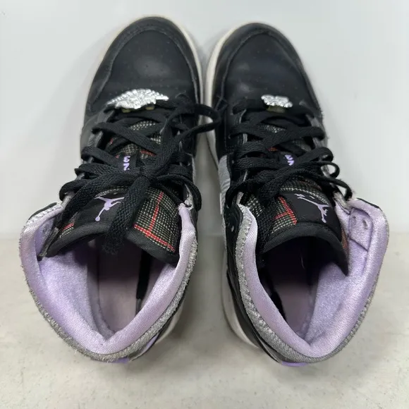 Nike Boys Air Jordan 1 Mid SE DC7226-015 Black Basketball Shoes Sneakers Size 5Y