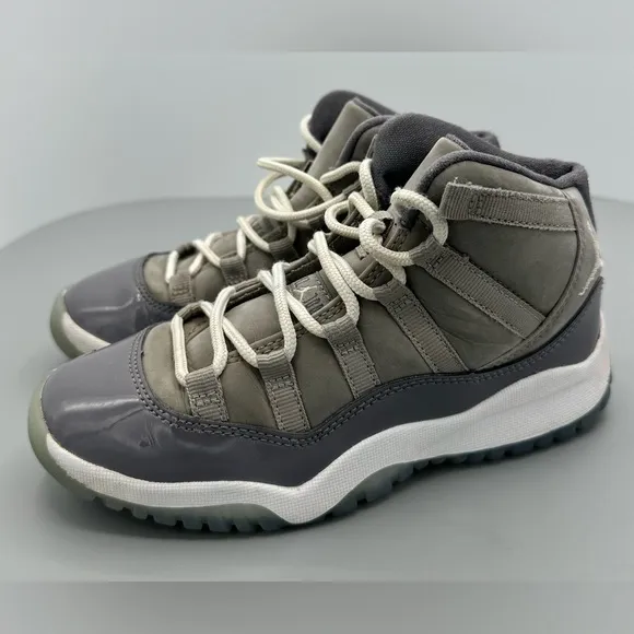 Nike Boys Air Jordan 11 378039-005 Gray Basketball Shoes Sneakers Size 13.5C