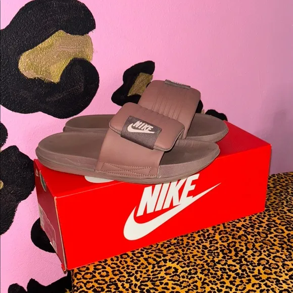 Nike Brown Slide Sandals