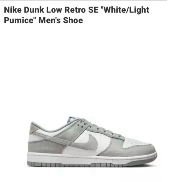 Nike Dunk Low Retro SE Suede Trim &amp; Leather Sneakers FQ8249-101 Men’s 10.5