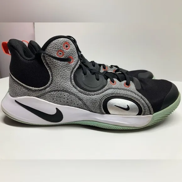 Nike Fly By Mid 2 Basketball Sneakers Black/Wolf Gray, Size 13, CU3503002, Men’s