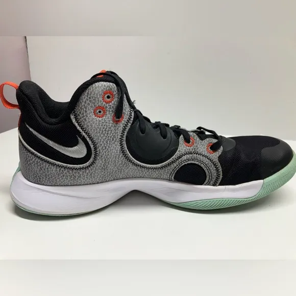 Nike Fly By Mid 2 Basketball Sneakers Black/Wolf Gray, Size 13, CU3503002, Men’s