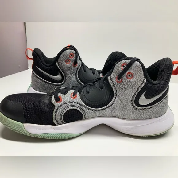 Nike Fly By Mid 2 Basketball Sneakers Black/Wolf Gray, Size 13, CU3503002, Men’s
