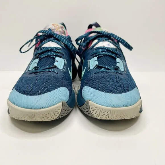 NIKE Giannis Immortality 2 SE Basketball Shoes Sneakers Blue Youth Boys Sz 7Y