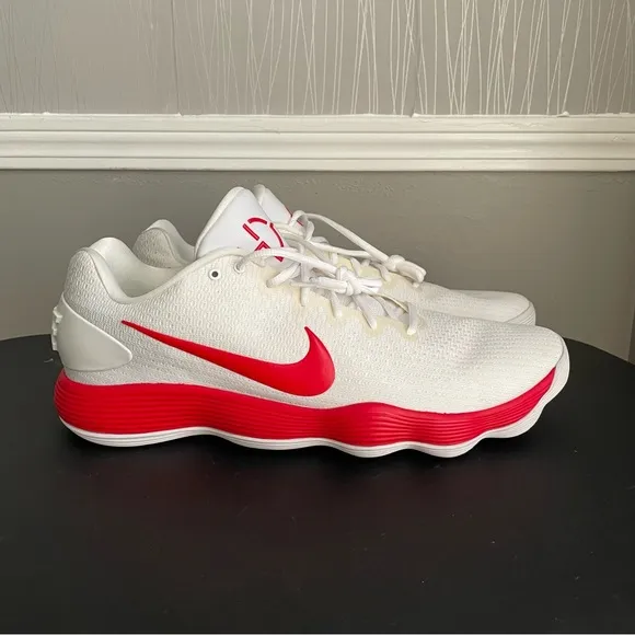 Nike Hyperdunk 2017 Low TB Mens Sz 18 ‘White/Red’ Basketball Sneakers