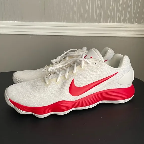 Nike Hyperdunk 2017 Low TB Mens Sz 18 ‘White/Red’ Basketball Sneakers