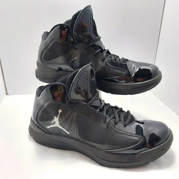 Nike Jordan Aero Flight Black Basketball Sneakers Mens 12 Jumpman