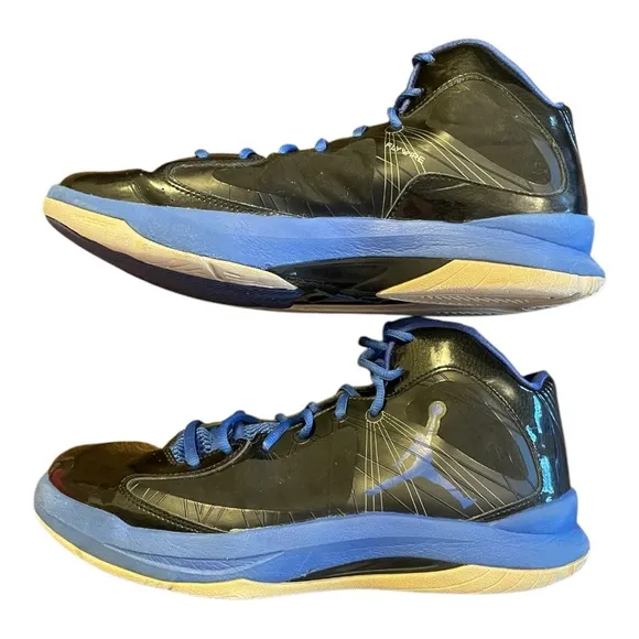 Nike Jordan Flywire (2012) Black and blue Basketball Sneakers Size: 10