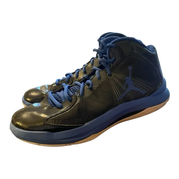 Nike Jordan Flywire (2012) Black and blue Basketball Sneakers Size: 10