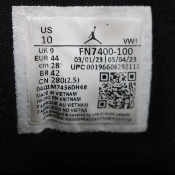 Nike Jordan Luka 2 TB Basketball Sneakers Black/White FN7400-100 Mens Size 10
