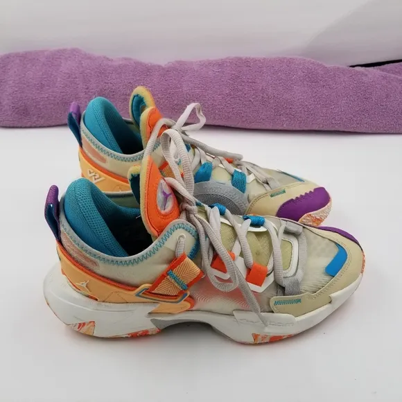 Nike Jordan Mens Why Not .5 Multicolored Basketball Sneakers Size 8.5