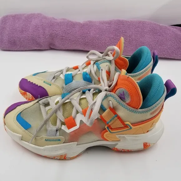 Nike Jordan Mens Why Not .5 Multicolored Basketball Sneakers Size 8.5