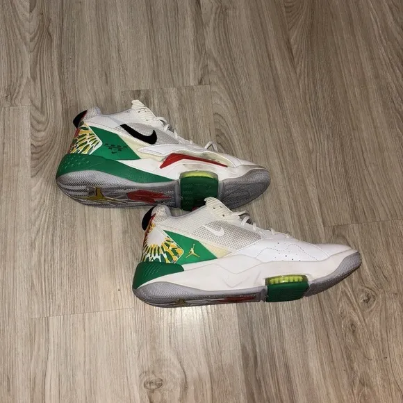Nike Jordan Zoom 92 White Lucky Green Dark Sulfur 2020 Sneakers‎ Men Size 13