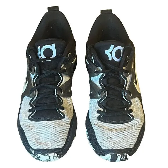 Nike KD 15 Refuge Black &amp; White Mens Low Basketball Sneakers 7, Womens 8.5, UK 6