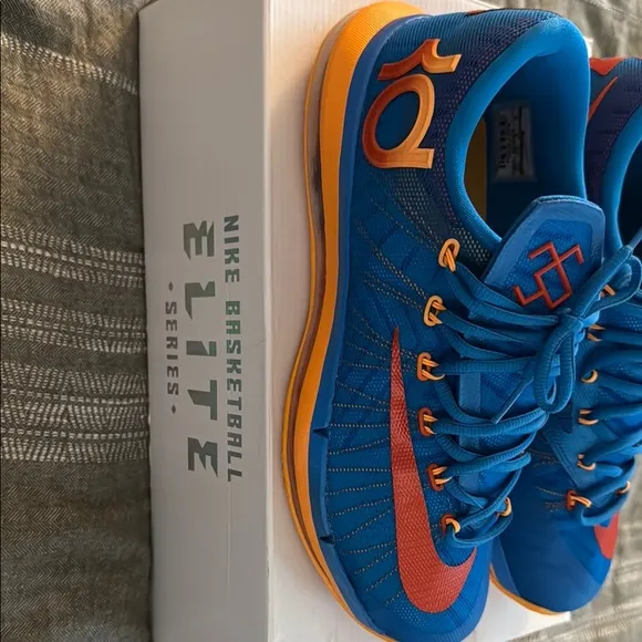 Nike KD Elite 6 Blue/Orange Sneakers Size 10