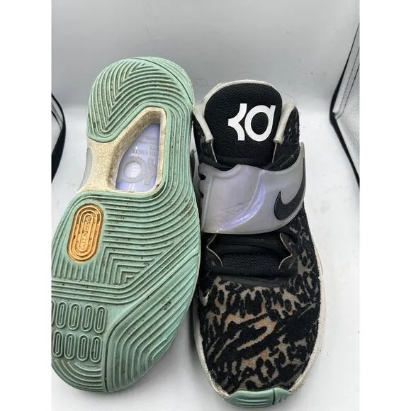 NIKE KD14 BLACK / MULTICOLOR BASKETBALL SNEAKERS CW3935-001 Men's‎ Size 9