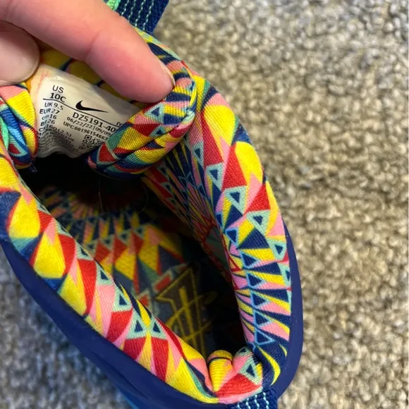 Nike Kid's Little Posite One ASW (GS) Kaleidoscope DZ5190-400 sneakers 10c
