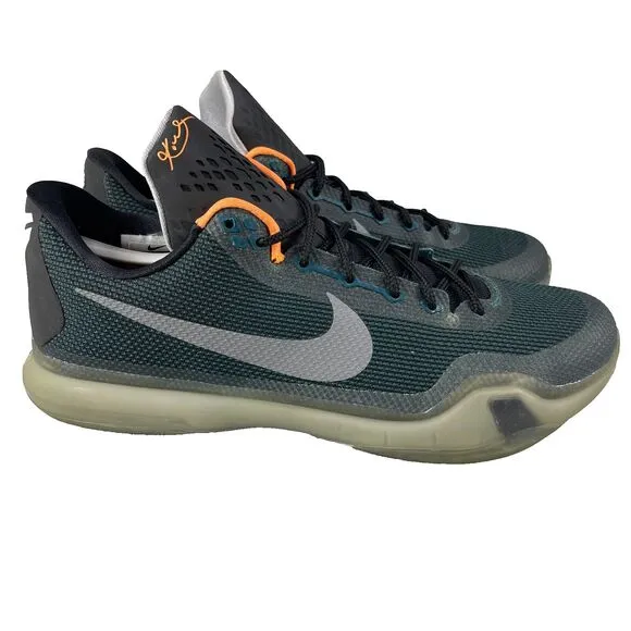 Nike Kobe Bryant Basketball Kobe X 10 Flight Mens 11 Green Sneakers 705317-308