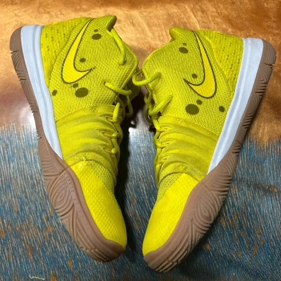 Nike Kyrie 5 SpongeBob SquarePants CN4501-700 Basketball Shoes- Youth 2Y…