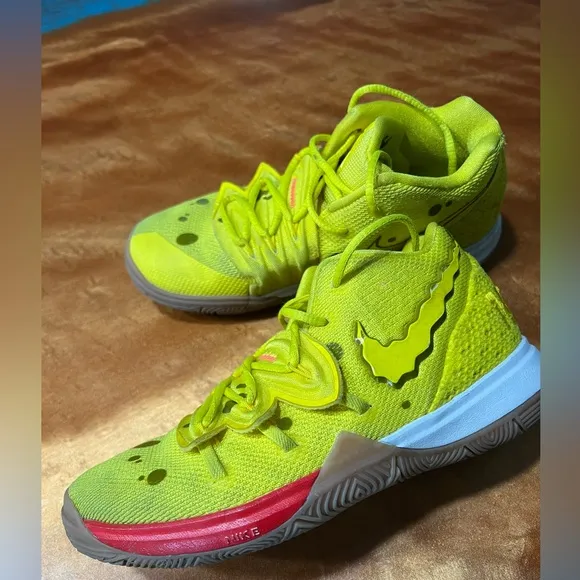 Nike Kyrie 5 SpongeBob SquarePants CN4501-700 Basketball Shoes- Youth 2Y…